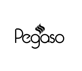 Logo brand Pegaso bianco