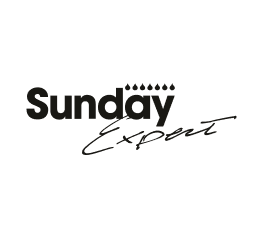 Logo brand Sunday Expert bianco